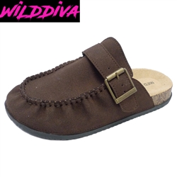 MATCHA-64 WHOLESALE WOMEN'S FASHION FOOTBED CLOG SANDALS
