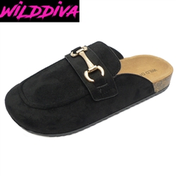 MATCHA-68 WHOLESALE WOMEN'S FASHION FOOTBED CLOG SANDALS