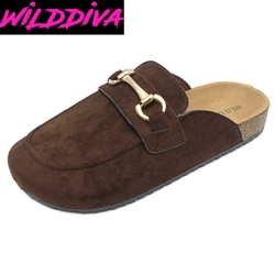 MATCHA-68 WHOLESALE WOMEN'S FASHION FOOTBED CLOG SANDALS