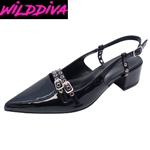 MODEST-01 WHOLESALE WOMEN'S LOW HEEL PUMPS (PATENT)