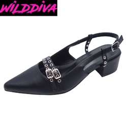 MODEST-01 WHOLESALE WOMEN'S LOW HEEL PUMPS (PU)