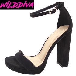 MORRIN-03 WHOLESALE WOMEN'S HIGH HEELS (FAUX SUEDE)