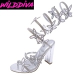 MORRIS-636 WHOLESALE WOMEN'S SLINKY BUTTERFLY STYLE HIGH HEELS (NUBUCK)