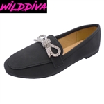 NELLIE-06 WHOLESALE WOMEN'S PENNY LOAFERS (NUBUCK) ***LOW STOCK