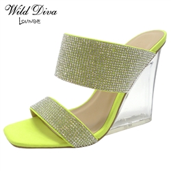 *SOLD OUT*PATRICE-04A WOMEN'S HIGH LUCITE WEDGES