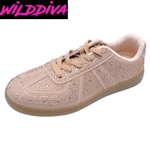 REGGAE-01 WOMEN'S CASUAL RHINESTONE SNEAKERS