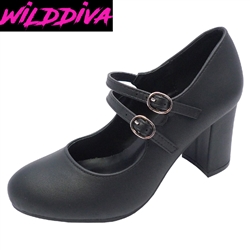 RILEY-15 WHOLESALE WOMEN'S MARY JANE PUMPS (PU)