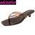 ROMANIA-01 WHOLESALE WOMEN'S JELLY KITTEN HEEL SANDALS