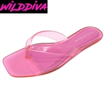 ROME-01 WHOLESALE WOMEN'S FLAT JELLY SANDALS