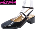 ROMERA-01 WOMEN'S LOW BLOCK HEEL PUMPS