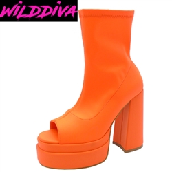 SKYY-07 WHOLESALE WOMEN'S DOUBLE PLATFORM SHOE BOOTIES