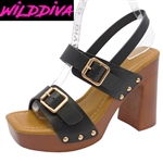 STORY-05 WHOLESALE WOMEN'S HEEL CLOG SANDALS