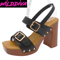 STORY-05 WHOLESALE WOMEN'S HEEL CLOG SANDALS
