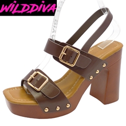 STORY-05 WHOLESALE WOMEN'S HEEL CLOG SANDALS