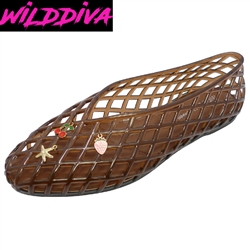 SUHANA-01 WHOLESALE WOMEN'S FISHERMAN STYLE JELLY FLATS