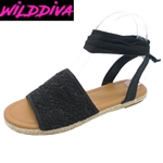 TAKANA-04 WHOLESALE WOMEN'S ESPADRILLE FLAT SANDALS