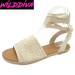 TAKANA-04 WHOLESALE WOMEN'S ESPADRILLE FLAT SANDALS