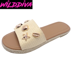 TAKANA-06 WHOLESALE WOMEN'S ESPADRILLE FLAT SANDALS