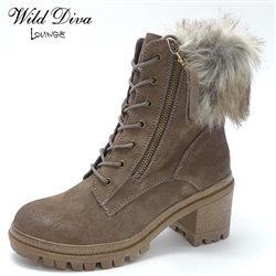 *SOLD OUT*UNO-01 WHOLESALE WOMEN'S LUG SOLE BOOTS *GENUINE SUEDE