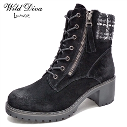 URBAN-01 WHOLESALE WOMEN'S ANKLE BOOTS *GENUINE SUEDE