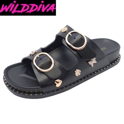 VDARA-03 WHOLESALE WOMEN'S FOOTBED SANDALS