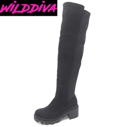 *SOLD OUT*VIVICA-08W WHOLESALE WOMEN'S KNEE HIGH BOOTS *WIDE CALF