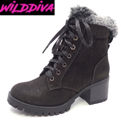 WALTON-01 WHOLESALE WOMEN'S LUG SOLE ANKLE BOOTS