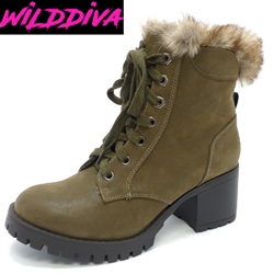 WALTON-01 WHOLESALE WOMEN'S LUG SOLE ANKLE BOOTS