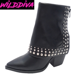 WILEY-04 WHOLESALE WOMEN'S FOLDOVER ANKLE BOOTS ***VERY LOW STOCK
