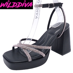 YESSI-02  WHOLESALE WOMEN'S HIGH BLOCK HEEL SANDALS