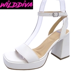 YESSI-21  WHOLESALE WOMEN'S HIGH BLOCK HEEL SANDALS ***LOW STOCK