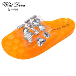 YORKY-01 WHOLESALE WOMEN'S FASHION FOOTBED SANDALS ***LOW STOCK