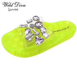 YORKY-01 WHOLESALE WOMEN'S FASHION FOOTBED SANDALS